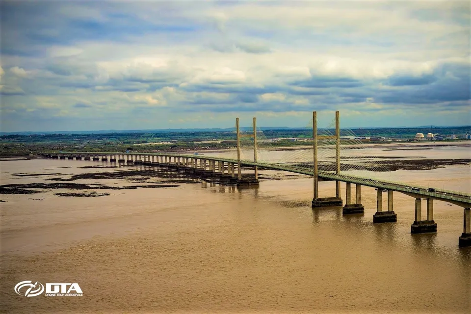 Aerial drone photography and video shot over Bristol