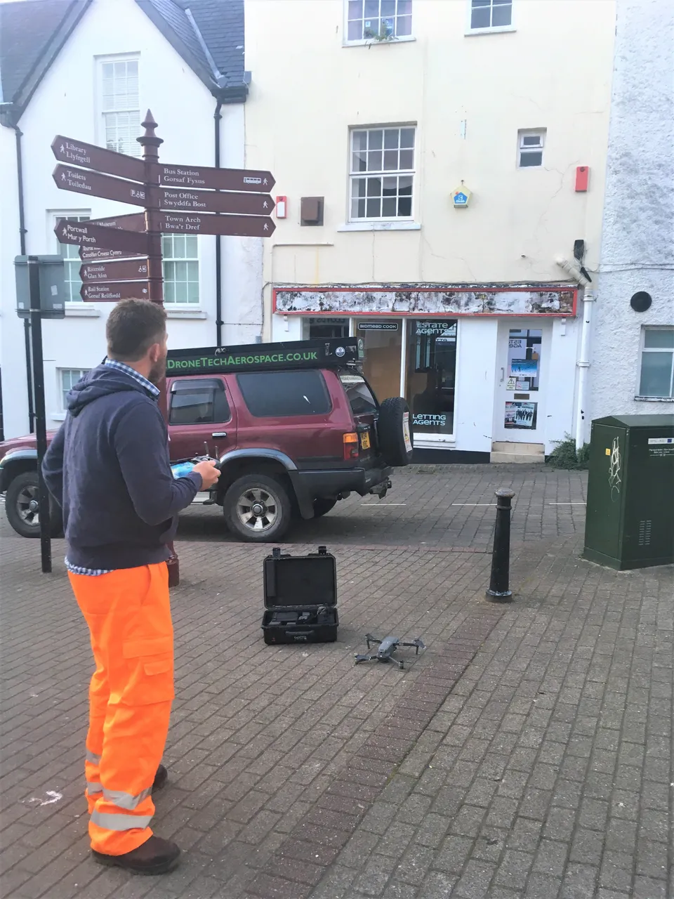 Drone building and roof inspection photograph, Chepstow, South Wales