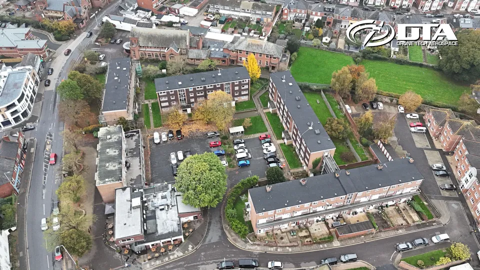 Drone roof and walls inspection at Prospect Place, Exeter