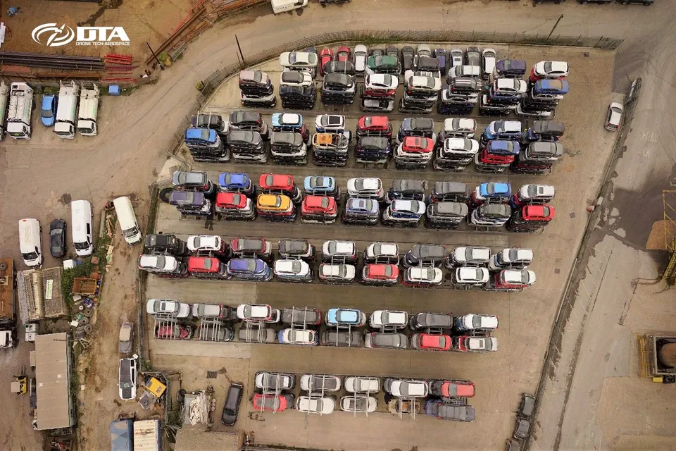 Aerial drone photograph taken during DTA drone services work in Poole, Dorset