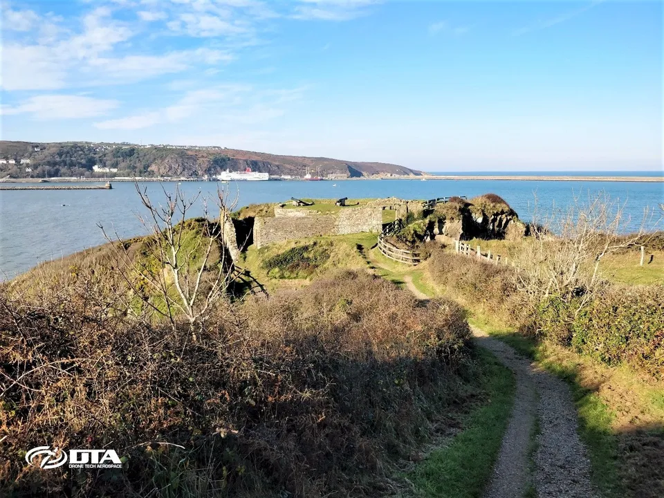 Drone coastal path and ecology survey near Fishguard, Pembrokeshire