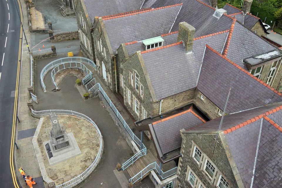 Aerial drone photograph of Anglesey, North Wales