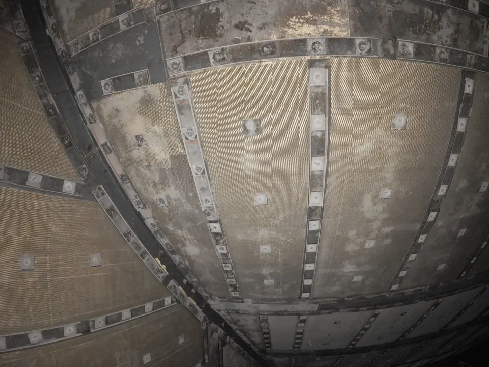 Drone internal confined-space inspection of a gas power station in Didcot, Oxfordshire