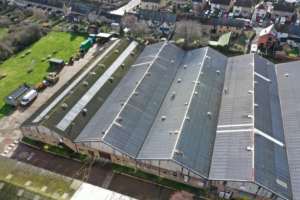 Measured building survey using aerial drones and elevated MASTs in Crewkerne, Somerset