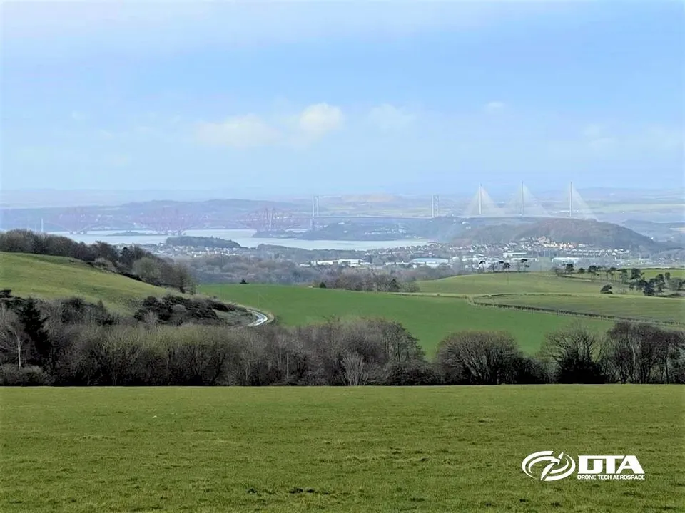 Scottish solar farm survey site captured during Drone Tech Aerospace's first drone project in Scotland